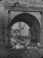 Austrian archway in town, undated