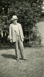 Harold Fee at Hidden Lake Gardens, circa 1930