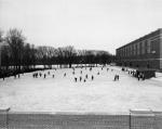 Ice Skating outside Jenison Hall, undated