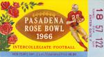Pasadena Rose Bowl 1966 ticket
