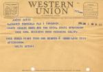 Good Luck telegram to Biggie Munn, 1954