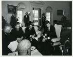 Civil Rights Commission meeting with President Kennedy, 1961
