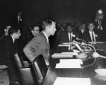 Robert Kennedy attending Civil Rights Comission Meeting, undated