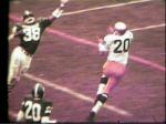 Bob Gladieux catches a touchdown pass, 1966
