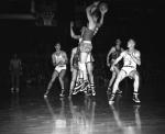 Basketball Game Action picture of MSC vs. Ohio State, February 13, 1952