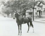 Frank Kedzie on a horse, 1931