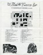 Crossword from The Greek Interpreters, Undated