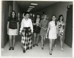 Dolores Wharton with female MSU students, 1969
