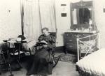A female student in her dorm, 1896