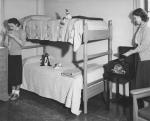Two female students in their dorm room, 1946