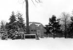 The Union and campus entrance in the winter, 1929