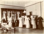 Clothing display in Morrill Hall, date unknown