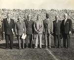 1913 Football team alums at the Homecoming game half-time, 1953 