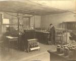 Chemist working on fertilizer tests, 1897