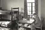 Two Army trainees studying, ca. 1940
