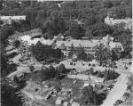 Aerial view of Yakeley Hall construction, date unknow