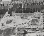 Aerial view of Anthony Hall construction, 1955