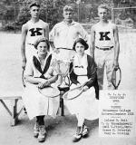 M.I.A.A. tennis champions pose with their trophy, 1921