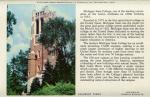 Beaumont Tower (Michigan State Centennial Postcard Pack), 1955