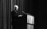 Dwight Eisenhower delivering a speech, 1961