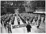 MSU Marching Band in Rockefeller Center, NY, 1964