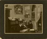Two Male Students Studying in a Dorm Room, 1903