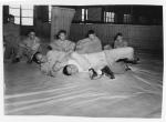 Coach Collins with Wrestlers, 1949