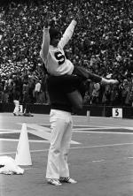 Cheerleaders at the MSU vs Ohio State game, 1972