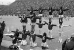 Cheerleaders at the MSU vs Northwestern football game, 1972