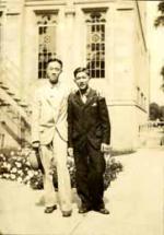 Onn Mann Liang with unidentified man, 1928