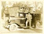 Onn Mann Liang with car and unidentified man, circa 1925