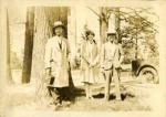 Onn Mann Liang with others on campus, circa 1925