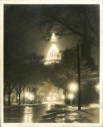 Lansing capitol at night, taken by Onn Mann Liang, circa 1925
