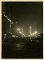 Downtown Lansing night scene, taken by Onn Mann Liang, circa 1925
