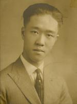 Portrait of Onn Mann Liang in California, 1923