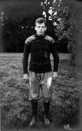 P. G. McKenna, M.A.C. football player, circa 1900-1909 title=P. G. McKenna, M.A.C. football player, circa 1900-1909