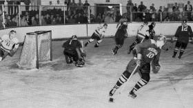 MSU vs. Michigan Hockey Game, 1958
 title=MSU vs. Michigan Hockey Game, 1958
