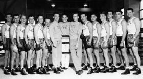 The men's boxing team, 1950 title=The men's boxing team, 1950